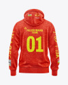 Melange Hoodie Mockup - Back View