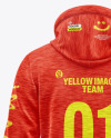 Melange Hoodie Mockup - Back View