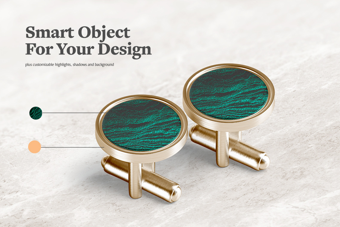 Cufflinks Mockups