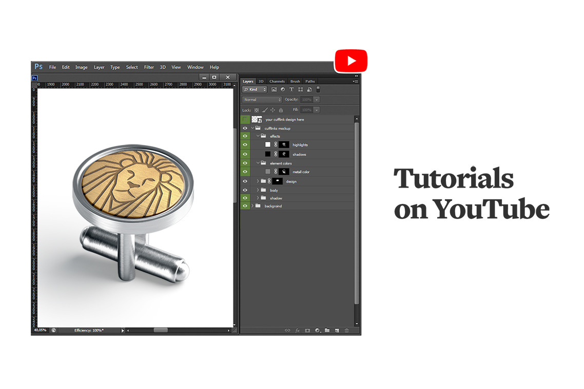 Cufflinks Mockups Cufflinks Mockups