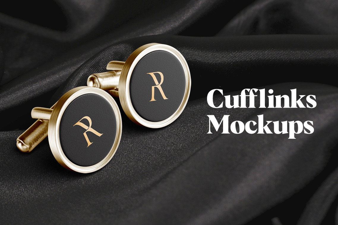 Cufflinks Mockups Cufflinks Mockups