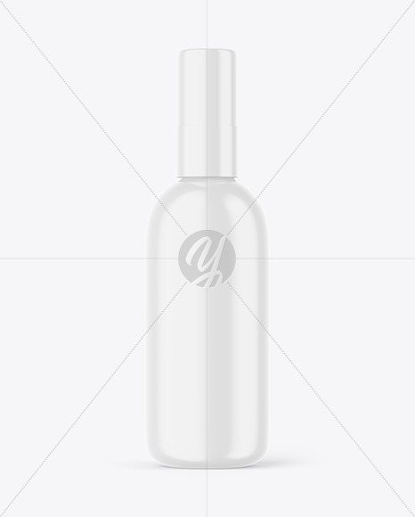 Glossy Spray Bottle Mockup