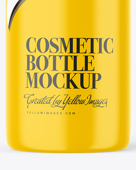 Glossy Cosmetic Bottle Mockup