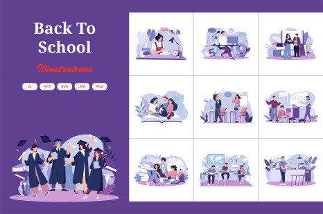 M596_Back To School Illustration_Part 01 - Schoolkid