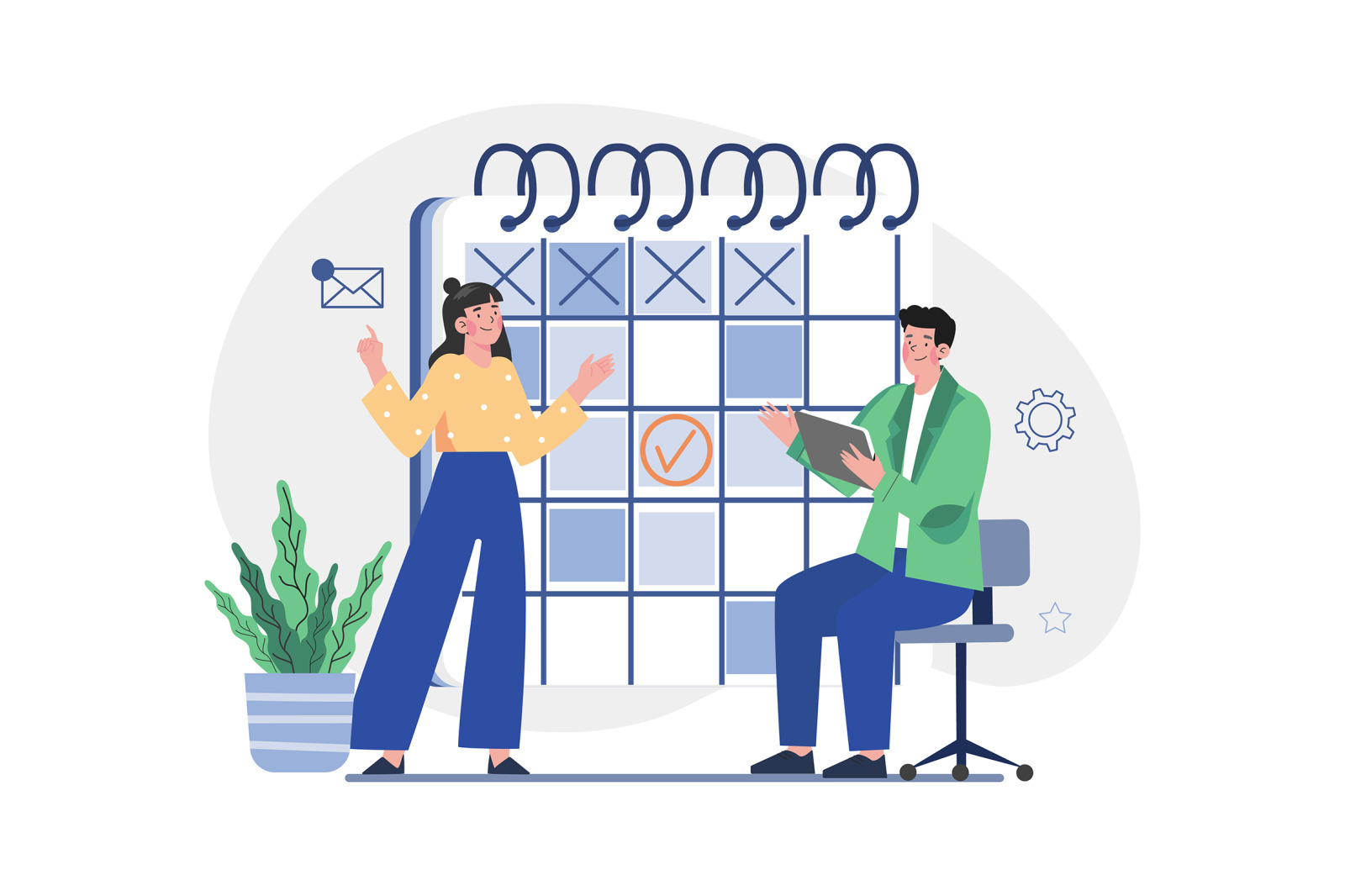 M605_Appointment Scheduling Illustration Pack M605_Appointment Scheduling Illustration Pack