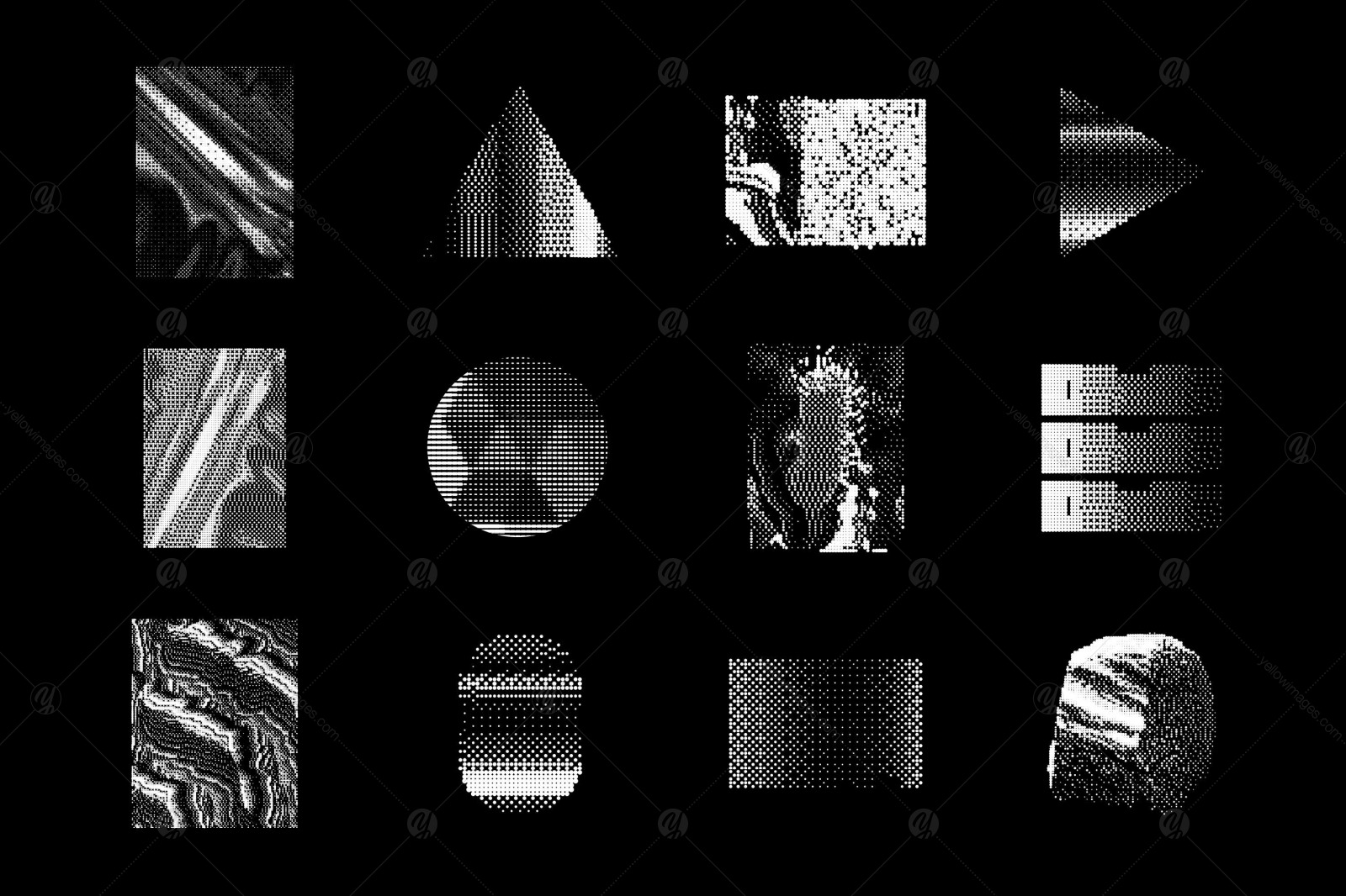 200+ Halftone Bitmap Design Elements