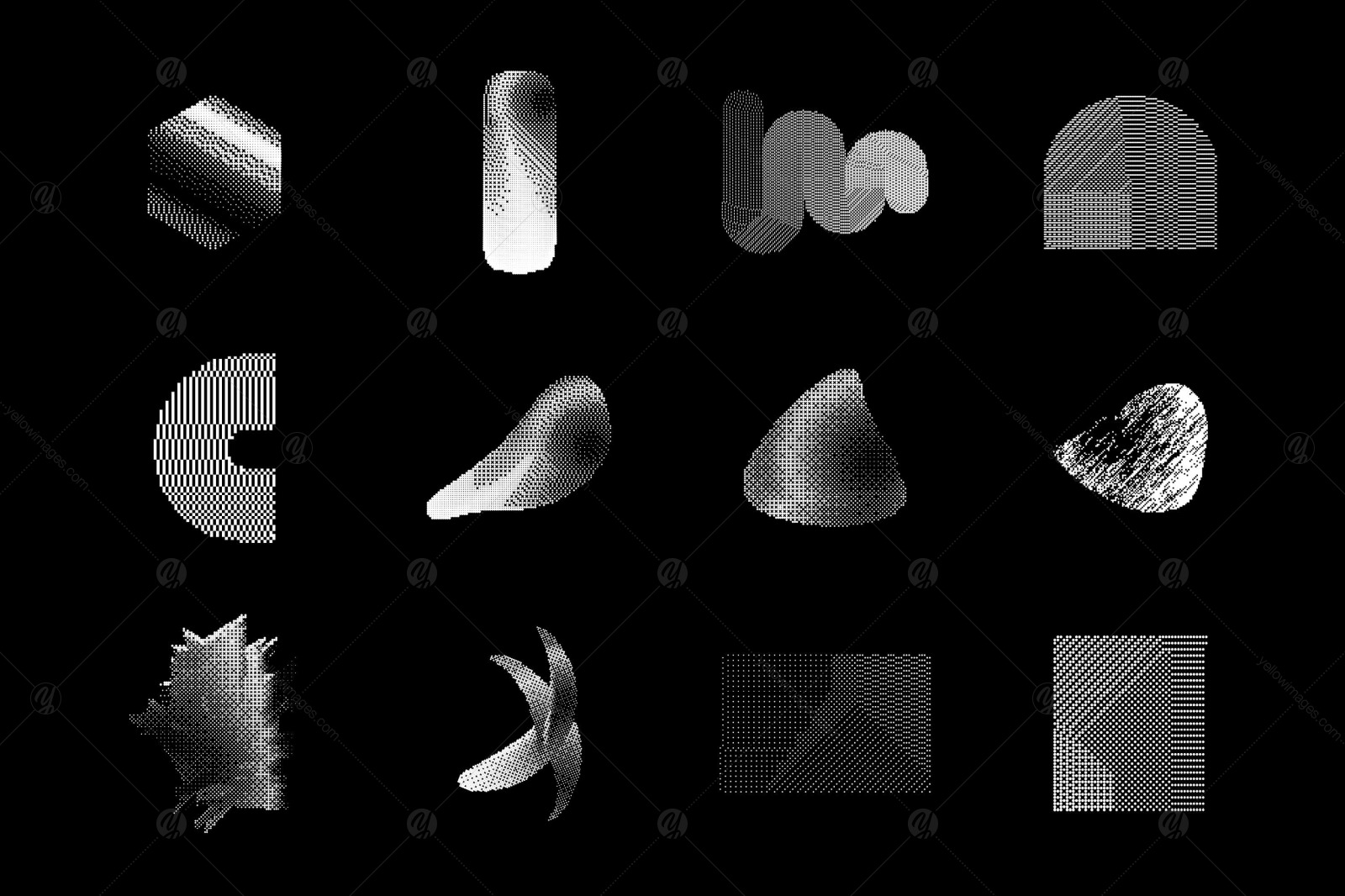 200+ Halftone Bitmap Design Elements 200+ Halftone Bitmap Design Elements