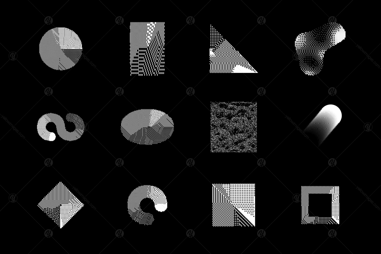 200+ Halftone Bitmap Design Elements 200+ Halftone Bitmap Design Elements