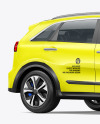 Electric SUV Mockup - Half Side View