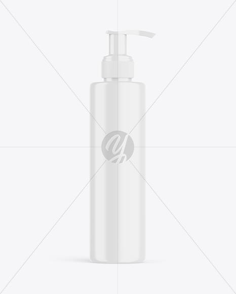 Glossy Pump Bottle Mockup