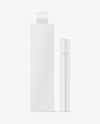 Matte Cosmetic Roller Bottle w/ Box Mockup