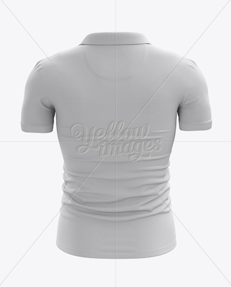 Men's Polo Mockup - Back View