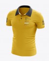 Men's Polo Mockup - Half Side View