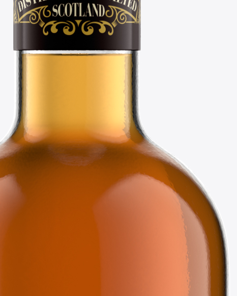 75cl Ariane 2 Bottle w/ Whisky Mockup