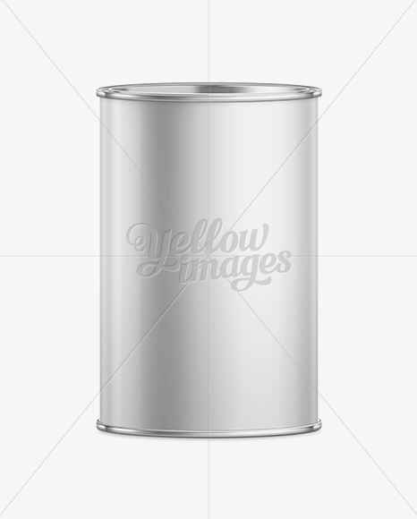 500g Metal Coffee Can Mockup - Free Download Images High Quality PNG