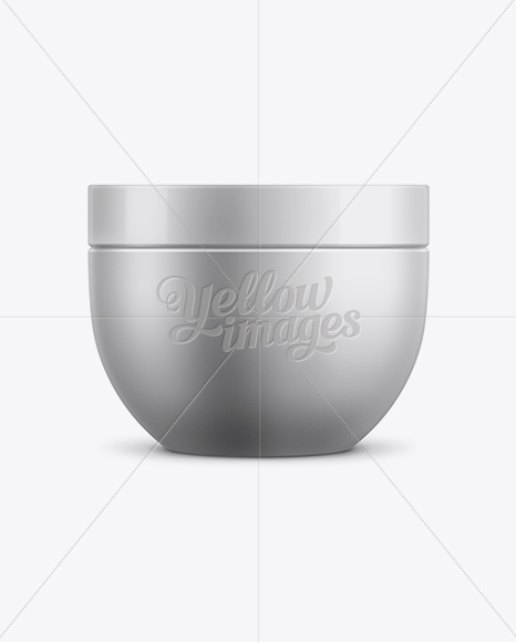 Hair Mask Plastic Jar Mockup