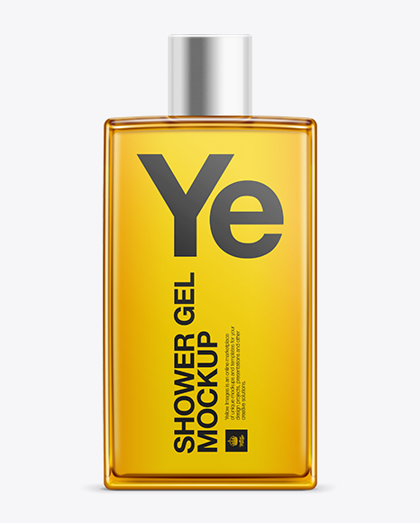 Shower Gel Bottle Mockup