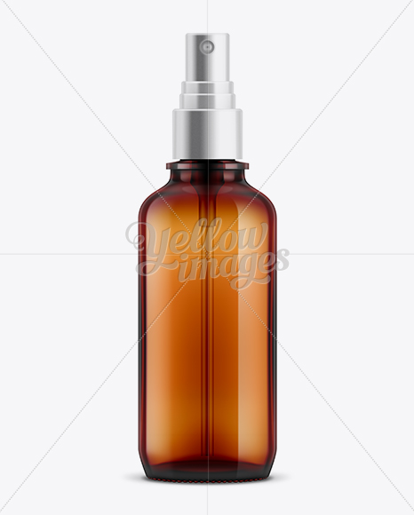 Amber Spray Bottle Mockup Amber Spray Bottle Mockup