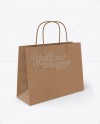 Paper Shopping Bag Mockup / Half Side View