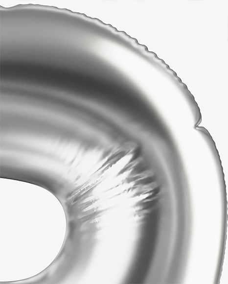 Letter P Foil Balloon Mockup