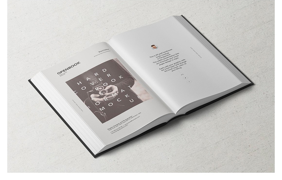 Hardcover Book Mockup Set Hardcover Book Mockup Set