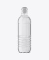 Clear PET Water Bottle W/ Sport Cap Mockup