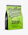 30oz Plastic Food Bag Mockup - Half Side View