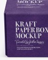 Matte Kraft Box Mockup (High-Angle Shot)