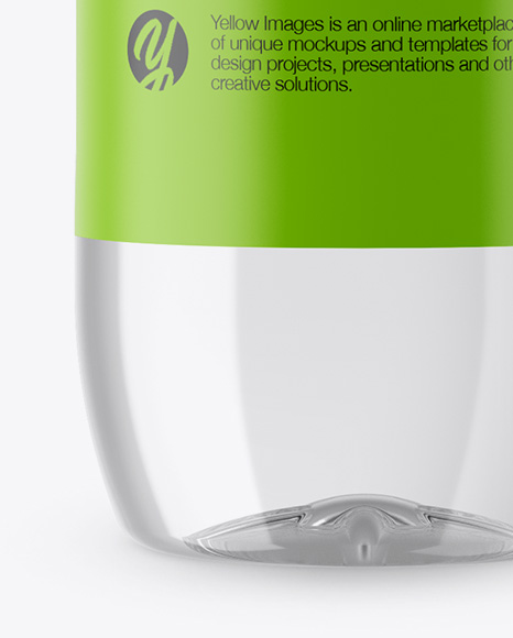 500ml Clear PET Bottle Mockup