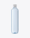 500ml Blue PET Water Bottle Mockup