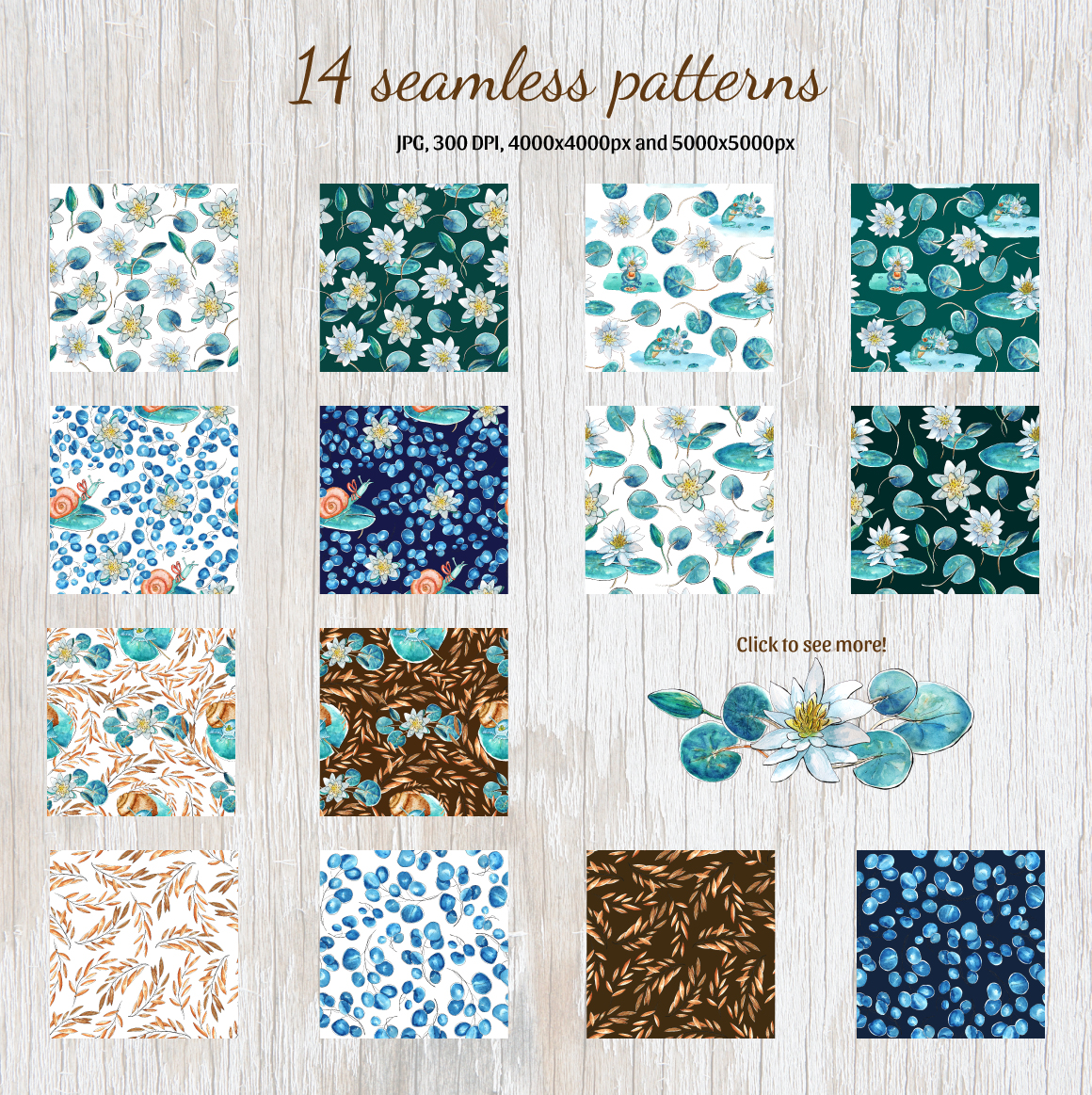 Water lily Story - Patterns Water lily Story - Patterns