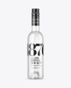 Clear Glass Vodka Bottle Mockup