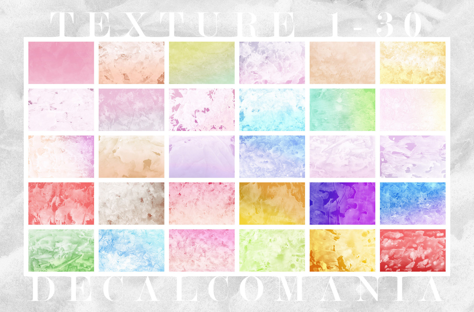 Decalcomania Abstract Paint Textures Decalcomania Abstract Paint Textures