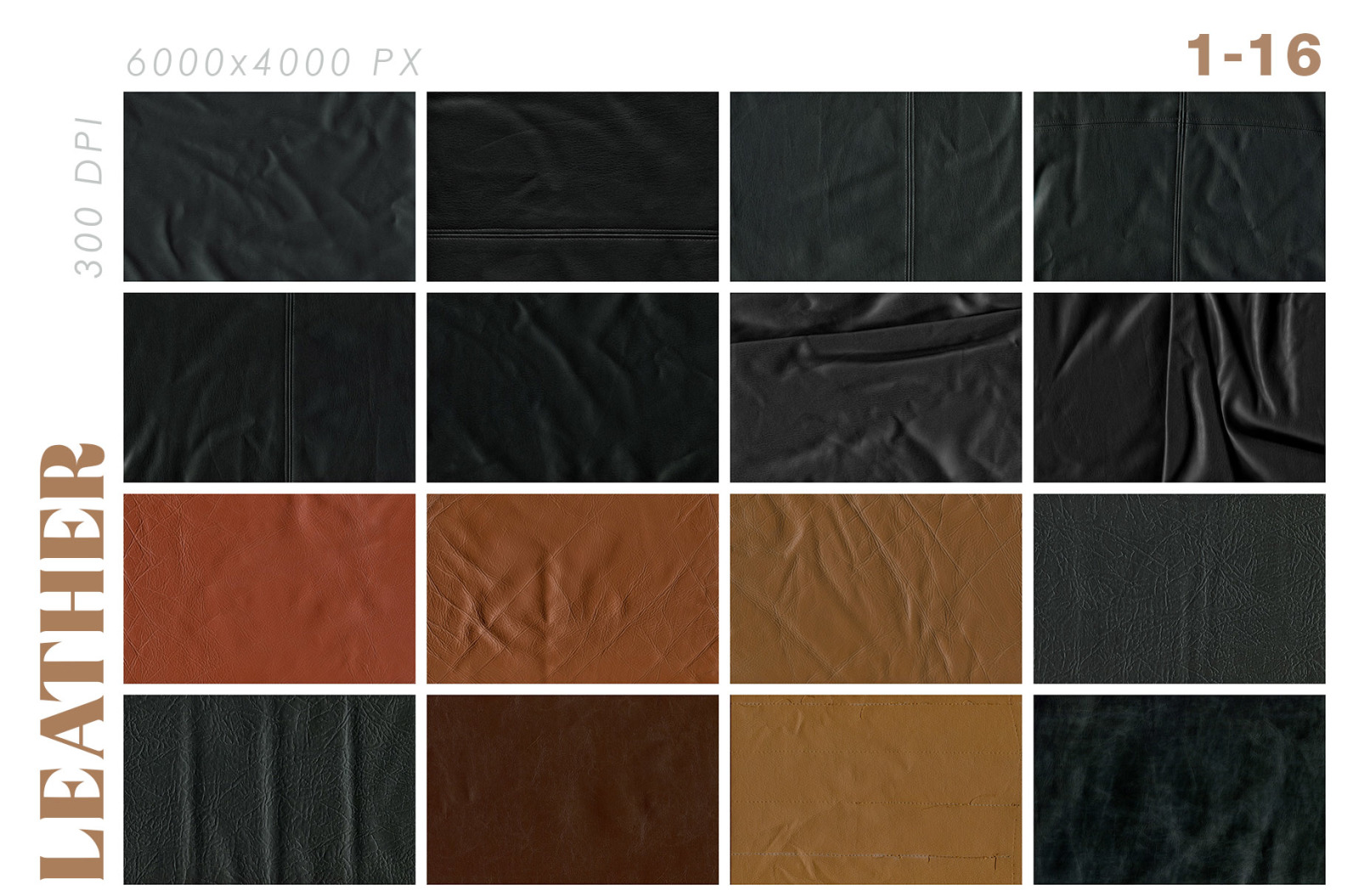 Natural &amp; Vegan Leather Textures