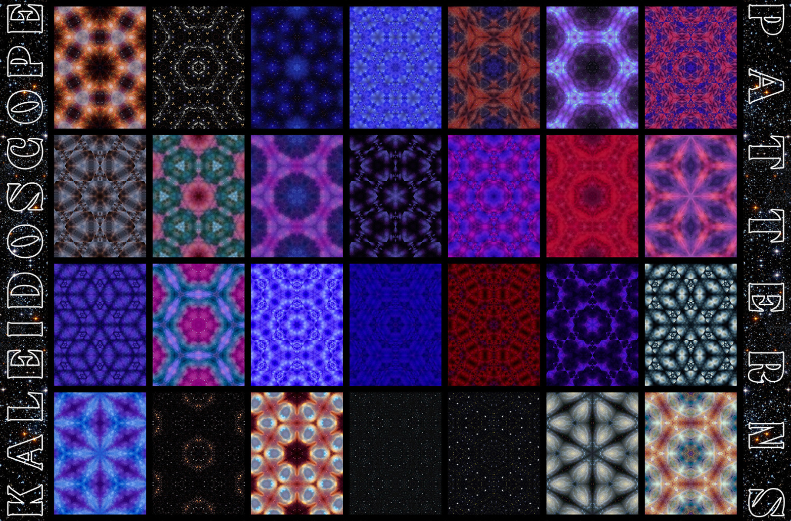 Space Kaleidoscope Patterns Space Kaleidoscope Patterns