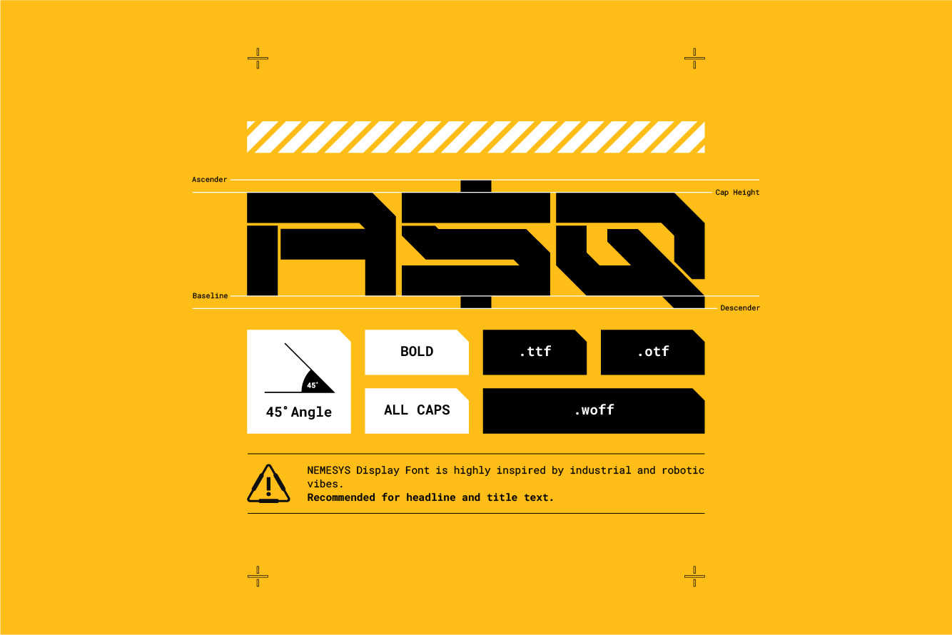NEMESYS - Futuristic Cyberpunk Modern Sci-Fi Techwear Font NEMESYS - Futuristic Cyberpunk Modern Sci-Fi Techwear Font