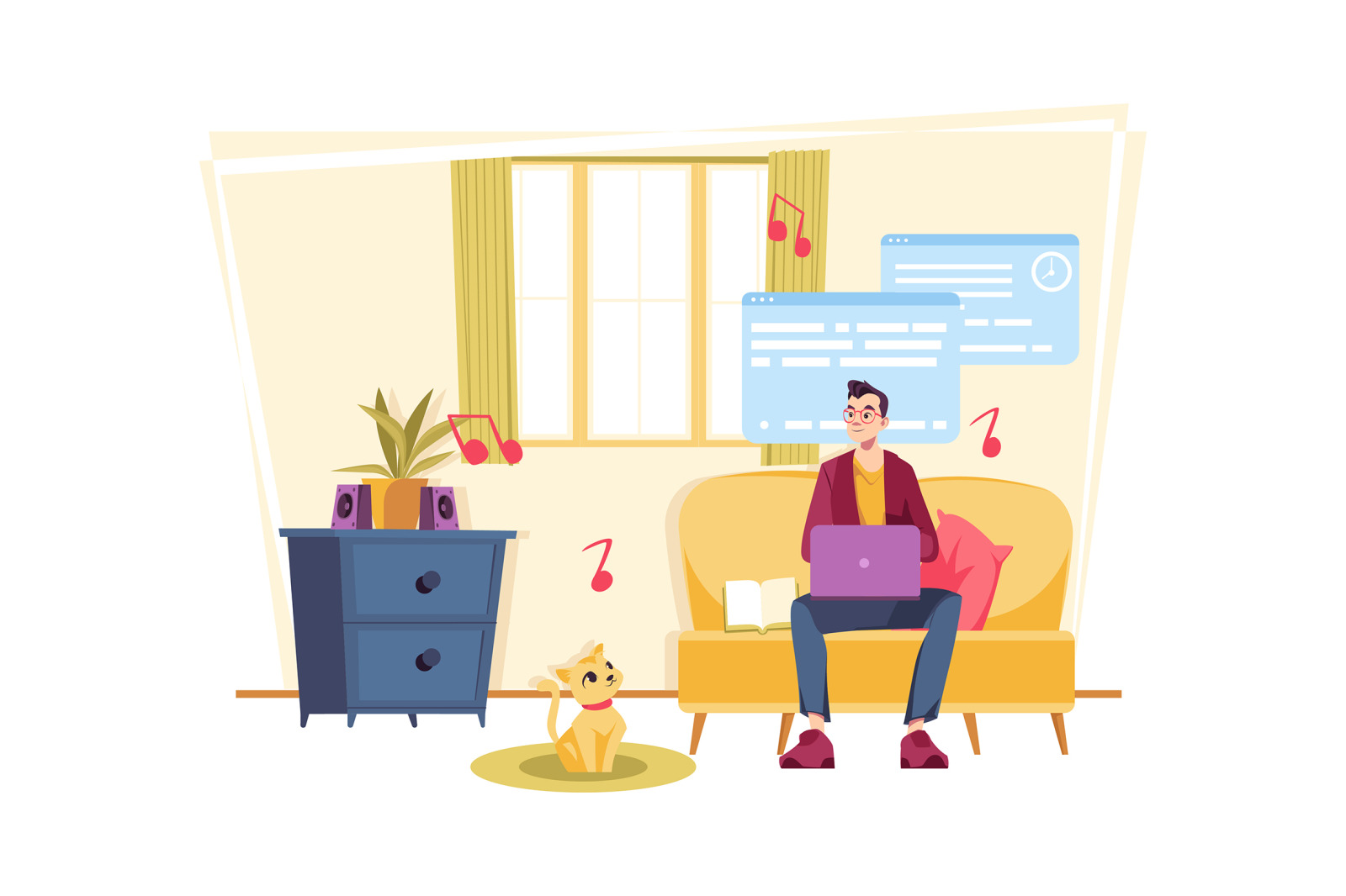 M560_Remote Work Illustration Pack M560_Remote Work Illustration Pack