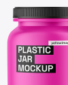 Matte Plastic Jar Mockup