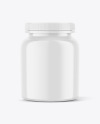 Glossy Plastic Jar Mockup