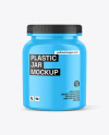 Glossy Plastic Jar Mockup