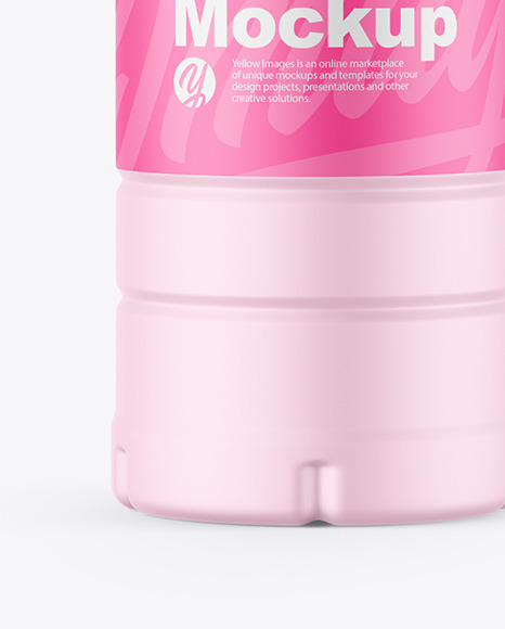 Matte Plastic Bottle Mockup