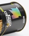 Glossy Popcorn Tin Bucket Mockup