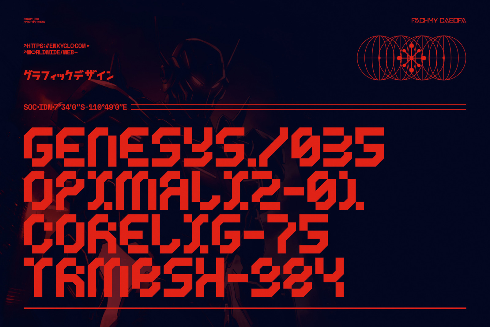 CYKLONE - Futuristic Cyberpunk Sci-Fi Modern Font