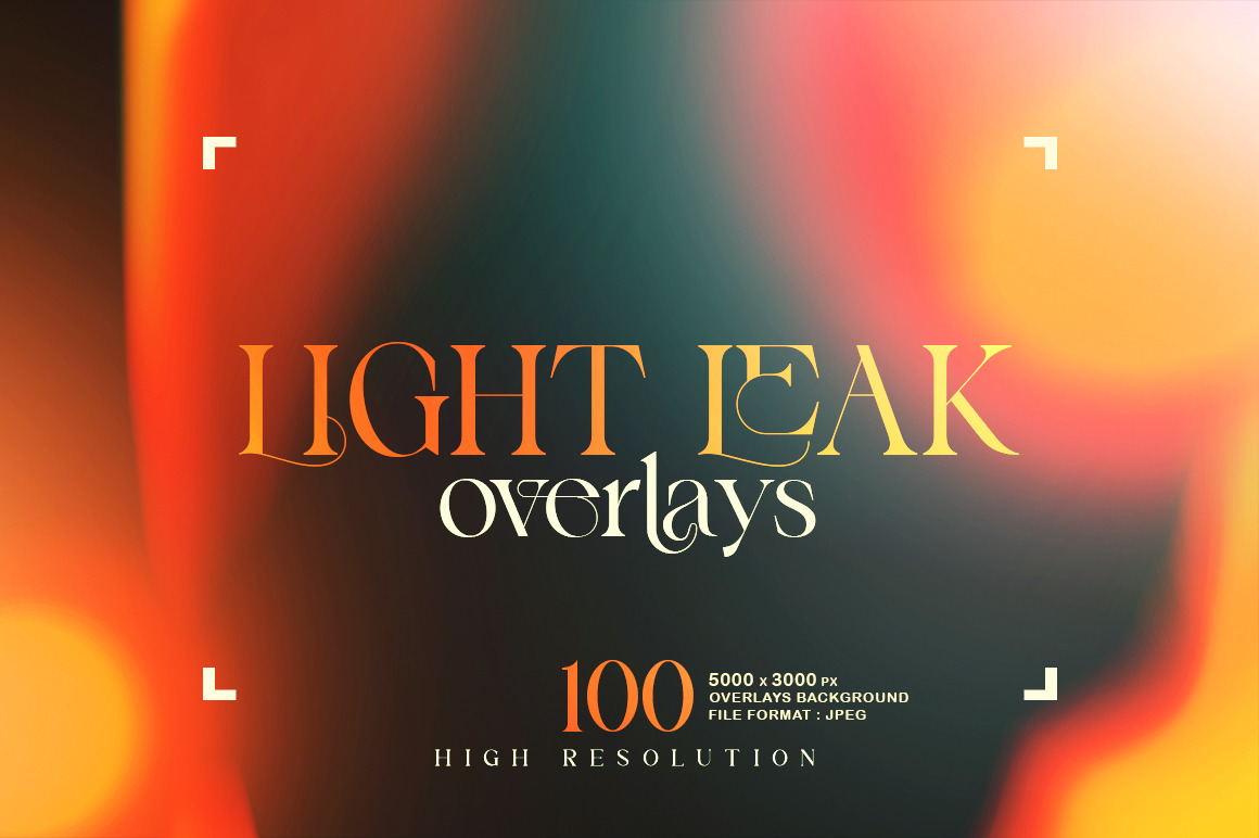 100 Light Leak Lomo Overlays Pack