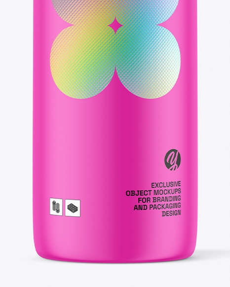 Matte Cosmetic Bottle Mockup