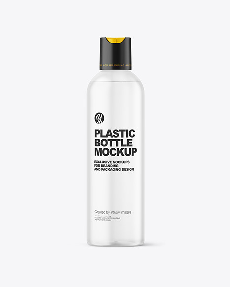 Frosted Plastic Cosmetic Bottle Mockup