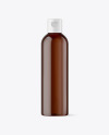 Amber Plastic Cosmetic Bottle Mockup