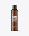 Frosted Amber Cosmetic Bottle Mockup Frosted Amber Cosmetic Bottle Mockup