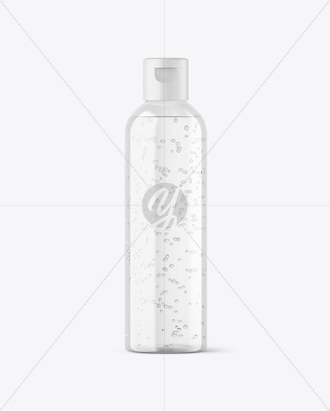 Clear Plastic Cosmetic Bottle Mockup