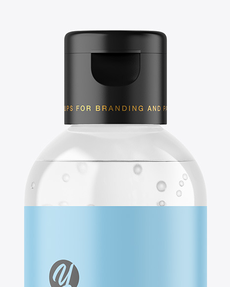 Clear Plastic Cosmetic Bottle Mockup